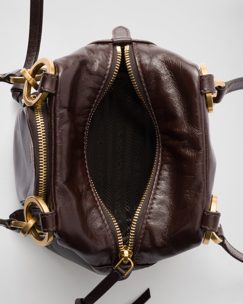 Prada Dangle Leather Top-Handle Mini-Bag - Image 3